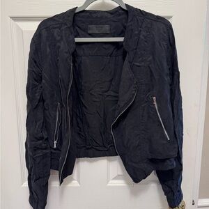 Blank NYC Black Bomber Jacket